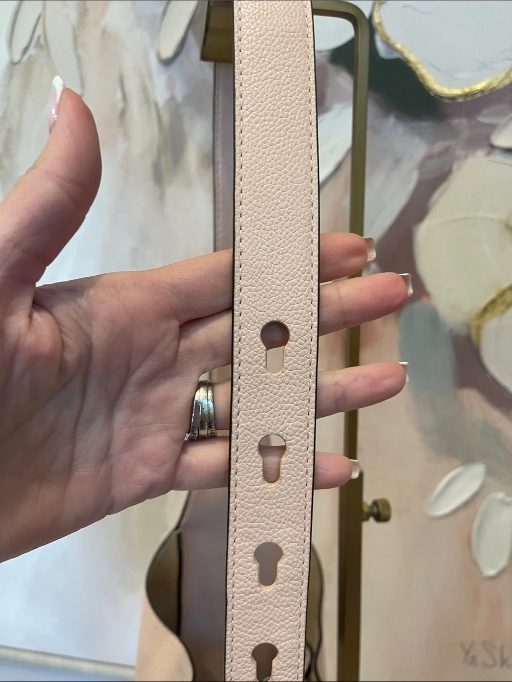 Tory Burch Romy Blush Pink Pebbled Leather Shoulder Bag